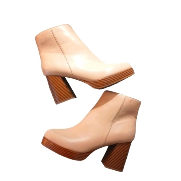 NEW True Craft Tan Platform Ankle Boots Women's size 11 - Picture 13 of 13